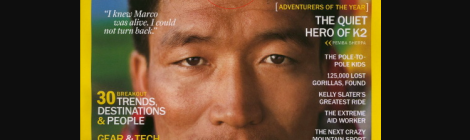 4 of the best sherpa climbers still alive. pemba gyalje Sherpa on the cover of nat geo